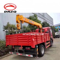 Hot sale CDW 4 tons telescopic boom truck with crane in Algeria