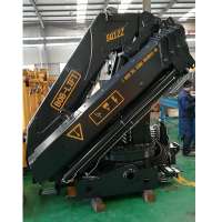 portable folding arm 12ton cargo truck mounted crane